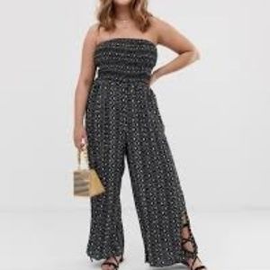 City Chic Print Jumpsuit